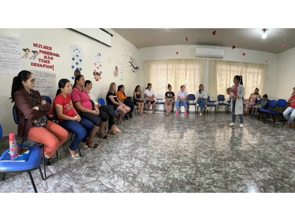 Secretaria Municipal de Saúde de Nova Cantu promove mais um encontro de gestantes - Galeria de Imagens