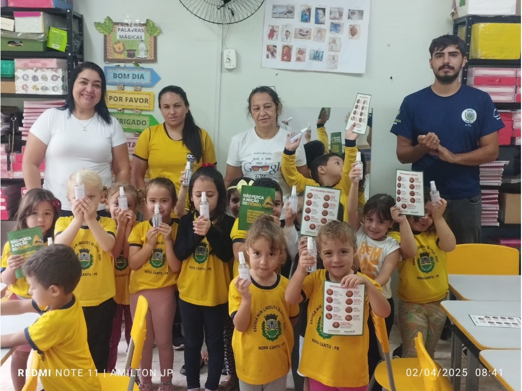 Administração Municipal intensifica campanha de prevenção à dengue com ações em escolas e distribuição de repelentes - Galeria de Imagens